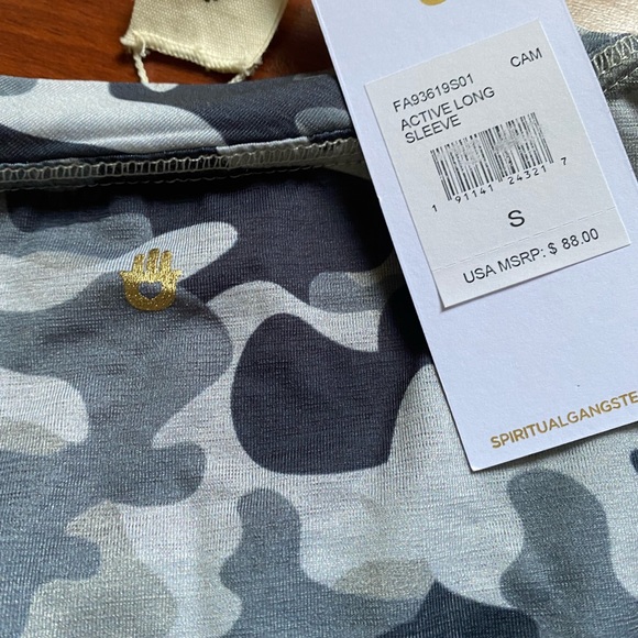 NWT Spiritual Gangster Camo active top - Picture 5 of 9